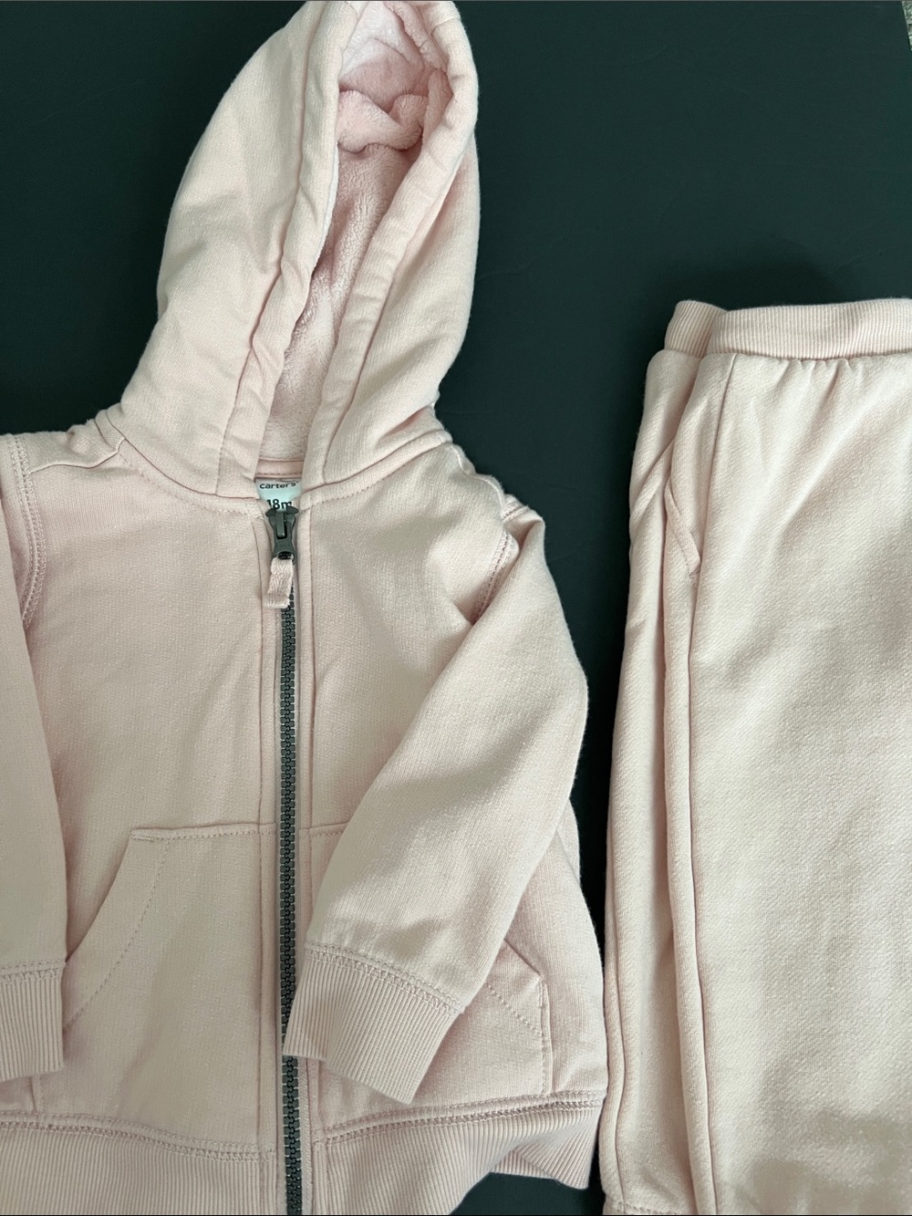 Carter's Light Pink Hoodie and Sweatpants Set